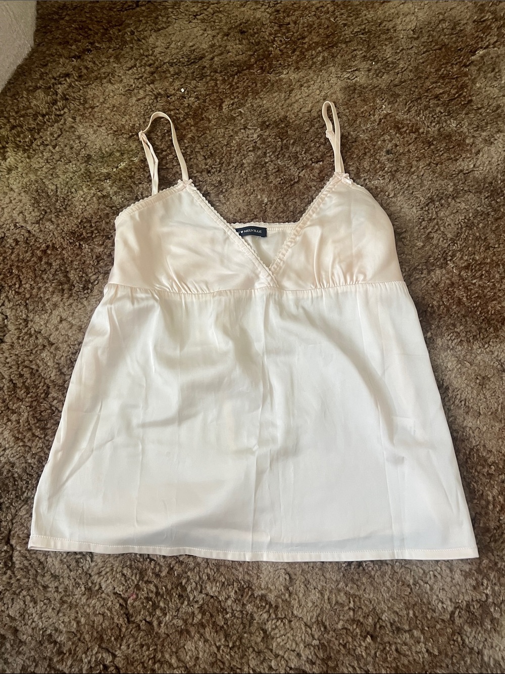 Silky blush pink cami